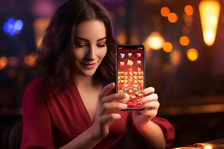 Tampilan pembuka xsr155 di layar ponsel